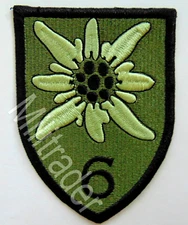 Austria Austrian Armed Forces Army 6th Brigade (Mountain) Patch OD