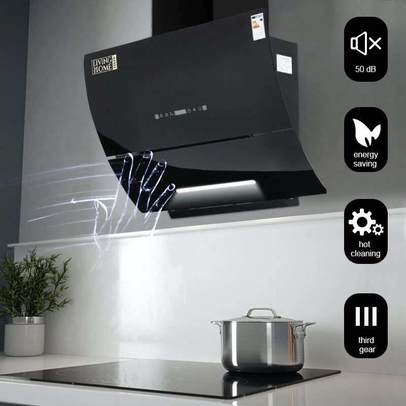 Black cooker sale hood extractor fan