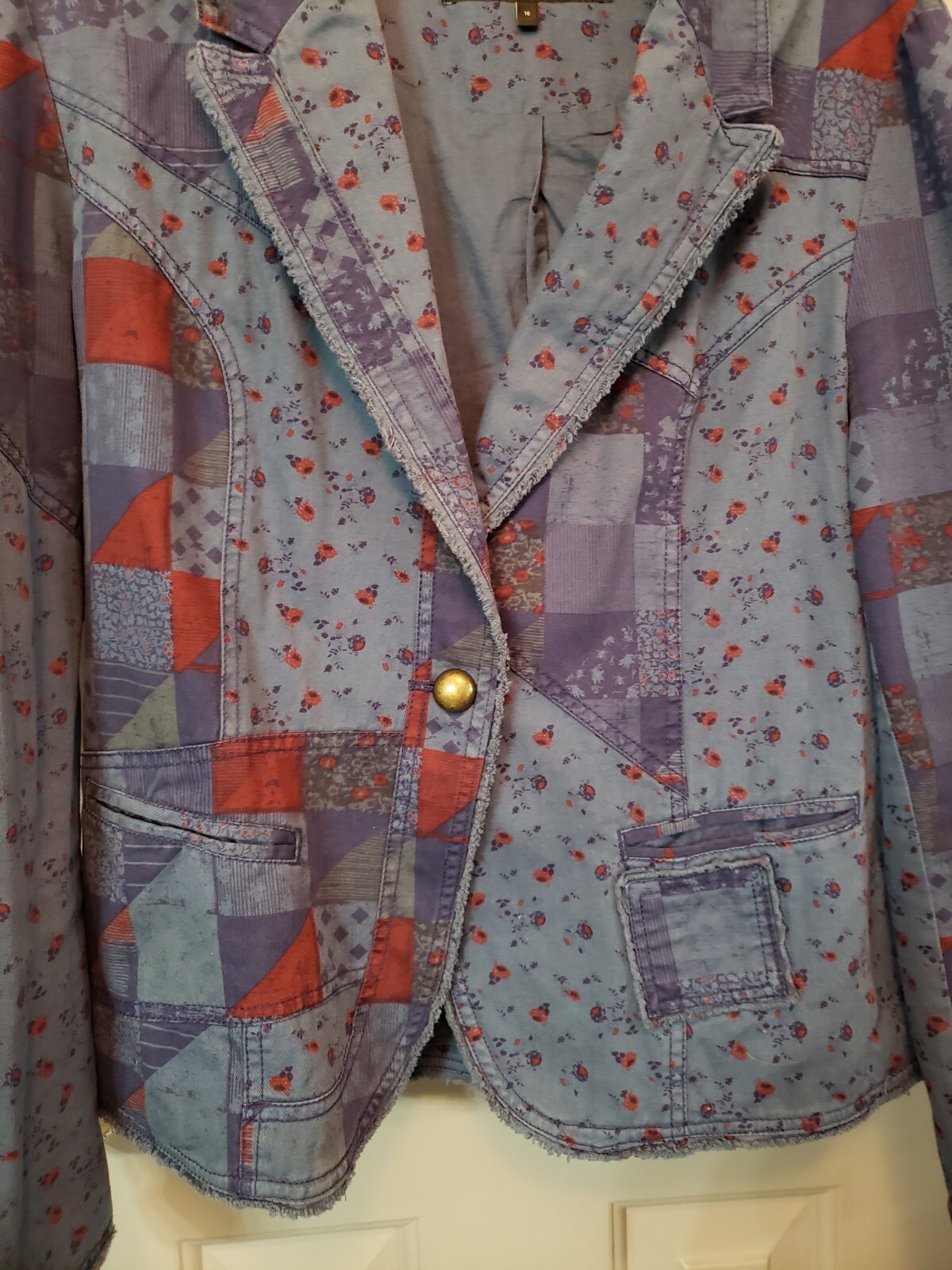 Vintage NEXT Patchwork Blazer/Jacket - image 8