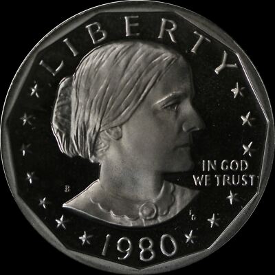 1980 S Susan B Anthony PROOF Dollar US Mint Coin SBA 