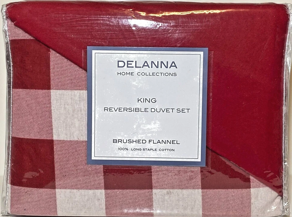 Juego de funda nórdica de franela DELANNA 100 % algodón Foto 4 de 4