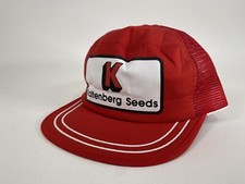 Vintage Kaltenberg Seeds Patch Snapback Trucker Hat Farmer Kap King USA Made