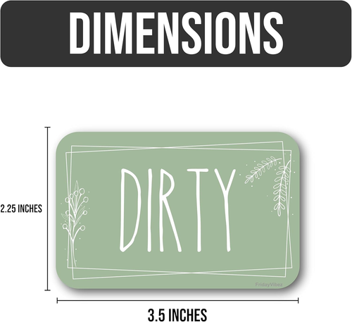 Double-Sided Dishwasher Magnet Clean Dirty Sign, Clean and Dirty Magnet for Dish - Picture 9 of 12