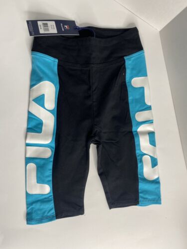 FILA Big Girls High Waisted Bike Shorts Kids Clothing Black/ Large (14) - Picture 4 of 10