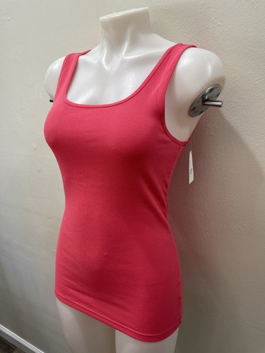 Gap Damen Stretchy Tank Top Gerippt Hagebutte Rosa XS, S, M, L, XL, 2XL Größen Neu mit Etikett - Bild 8 von 9