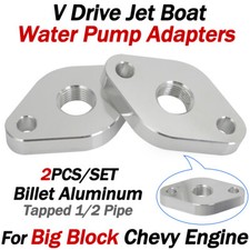 V Drive Jet Boat Aluminum Water Pump Adapters Bbc For Big Block Chevy Engine