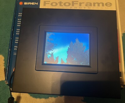 Siren FotoFrame 5 in Digital Photo Frame Compact Flash, MS or MMC/SD Cards NIB