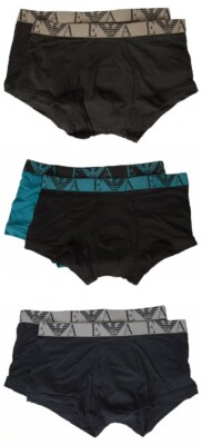 SG men's EMPORIO ARMANI parigamba boxer briefs 2 piece pack elastic bipack vis