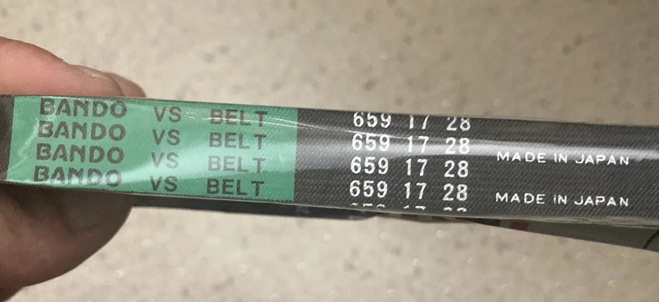 Bando 659x17x28 Scooter Drive Belt - DIO/ZX and Suzuki Sepia 50 / Address 50 - Image 2 of 2