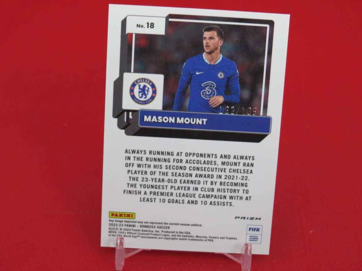 Mason Mount RED Prizm Optic /165 2022-23 Donruss Soccer | eBay