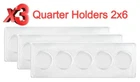 3 Whitman QUARTER Coin Snaplock Holders 5 Hole 2x6 High Quality Clear Plastic