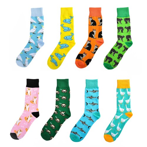 8-20PC Novelty Fun Socks Unisex Cotton Happy Sox Crazy Crew Socks Men Women 5-13 - Picture 13 of 25