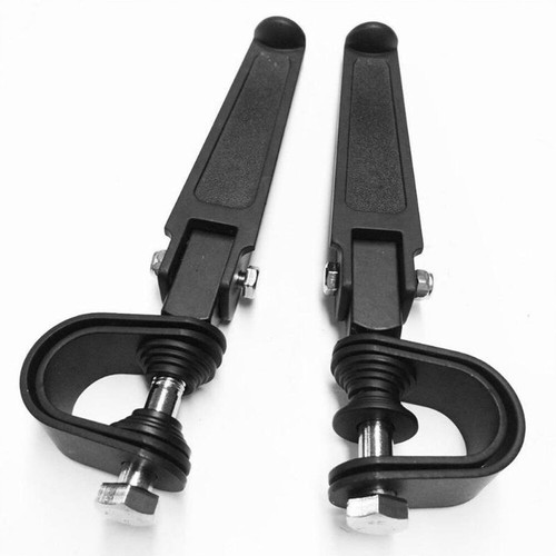 Motorcycle U-Clamp Foot Pegs Rests 1"~1-1/4" Highway Engine Crash Bar Universal - Bild 21 von 23