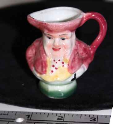 Character Jug Figure Stein Made in England Miniature Ceramic