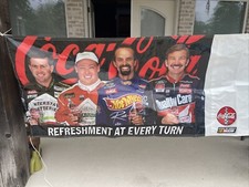 Coca Cola Refreshment at Every Turn  Large Ad Sign Unused  strings