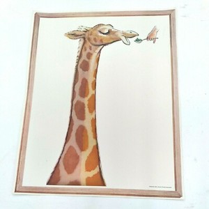 Vintage General Foods Jello Animal Giraffe Poster 1954 Mail-in Promo