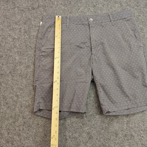 AG Adriano Goldschmied Mens Chino Shorts 34 Gray Geometric Floral Preppy Golf - Picture 6 of 10