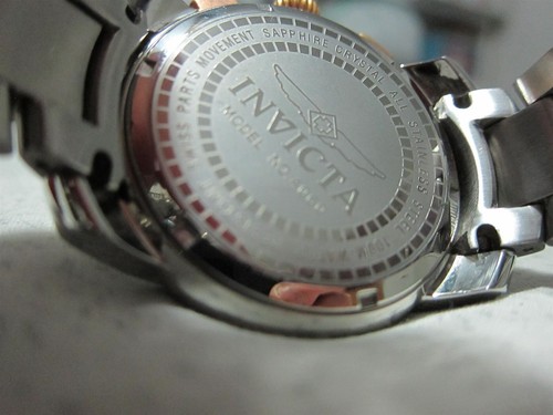 Invicta Men's Watch Model 4060 Gold/Brown Silver Carbon Fiber Swiss MOVT Quartz - Picture 17 of 24