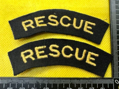 Original WW2 Britannique Maison Avant Civil Défense Rescue Épaule Titres - Photo 1/4