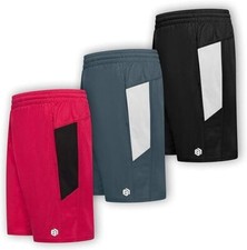Boys Premium Active Athletic Performance Shorts with Pockets - 3 Pack XL
