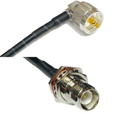 RFC240UF UHF Male Angle to RP-TNC FEMALE BULKHEAD RF Cable FAST-SHIP LOT