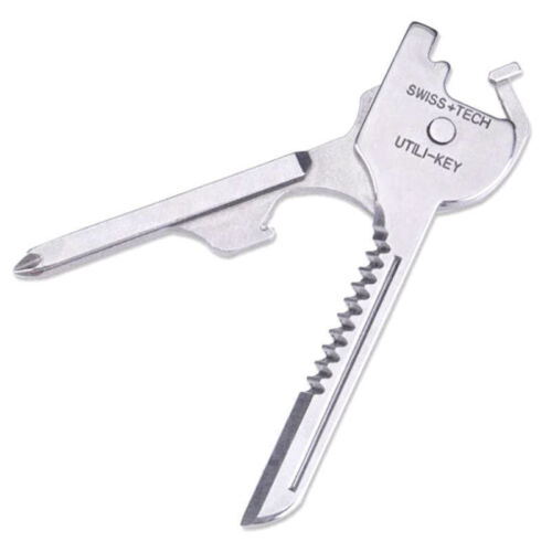 2Pc Swiss Tech 6 In Utili-Key Pocket Tool Keyring Stainless Steel Screwdrive F3 - Picture 4 of 7