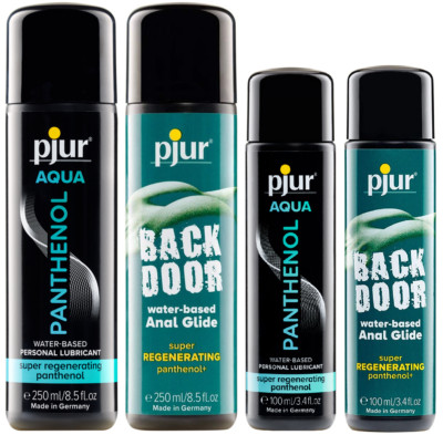 Frei Haus: pjur Panthenol Premium Gleitgele - Aqua & Back Door Regenerating
