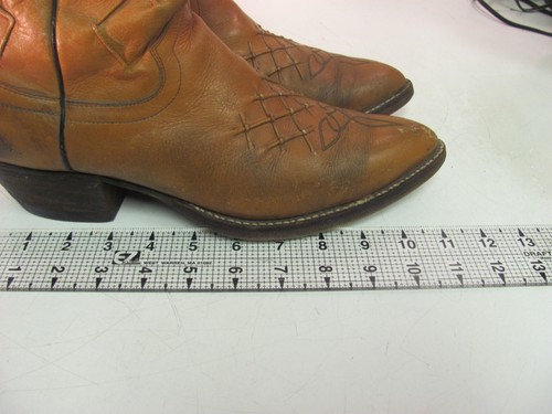 Nocona Cowboy Boots Brown Leather Men’s Style 9004 Size 10B - Picture 17 of 17