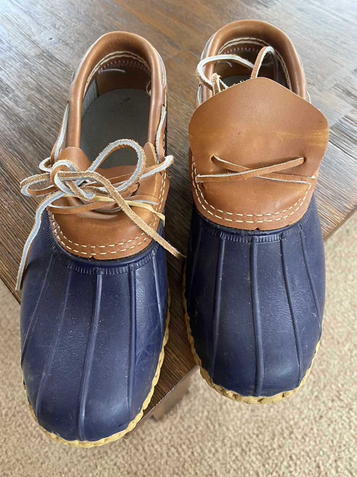 L.L. Bean Rubber Moc Bean Boots Tan 