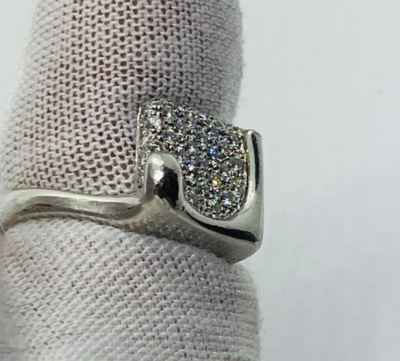 TIFFANY & CO ELSA PERETTI PLATINUM PT950 SQUARE SPLASH TIFFANY & CO ELSA PERETTI PLATINUM PT950 SQUARE SPLASH