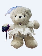 Teddy Precious Collectible 16  Bride Wedding Bridal Teddy Bear Plush with Tag