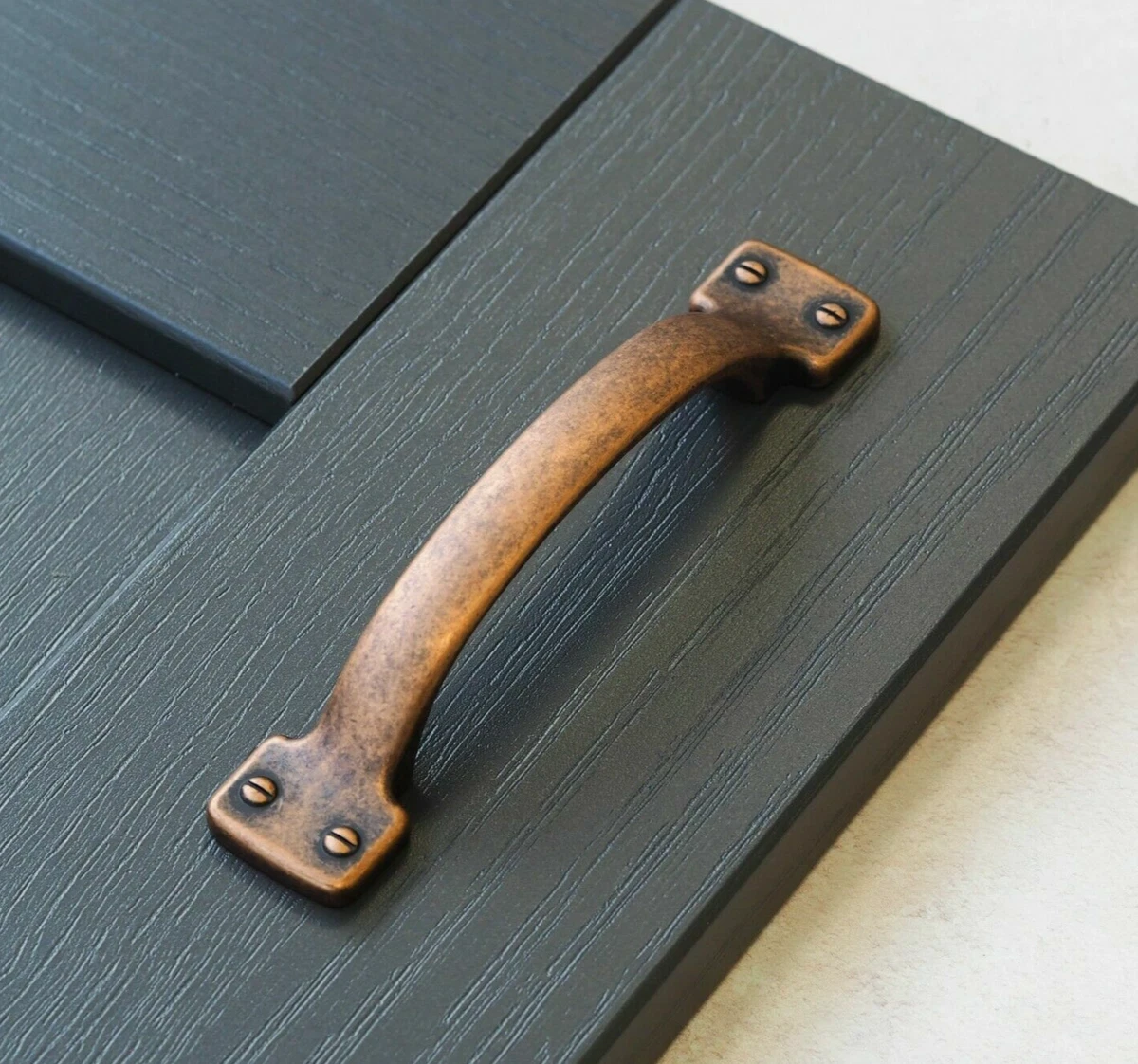 25x Copper Kitchen Handles 96mm Antique Cupboard Cabinet Pull Door Drawer Rustic