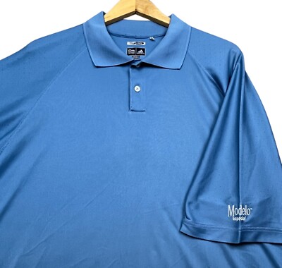 Adidas Golf Polo Shirt Men s 2XL Blue Modelo Especial Climacool Performance