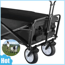 Large Foldable Outdoor Garden Beach Camping Trolley Cart 4 Wheel M/L