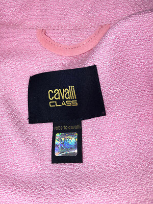 Veste Longue Rose En Viscose Roberto Cavalli - Taille S (36 FR) - NEUVE Sans étiquette - Fabriquée En Italie