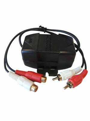 Ground Loop Isolator RCA ES034 Amp Signal Noise Elimination