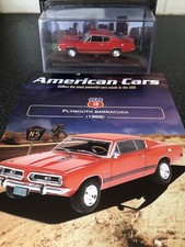 DeAgostini American Cars 1:43 Plymouth Barracuda Fastback 1968 Sealed & Magazine