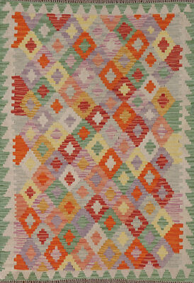 Reversible Kilim Kelim Rugs Rectangle Handwoven Kilim Carpets 4x5 ft