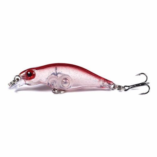 6 PIEZAS/Paquete de cebo de baño 5 cm/2,7 g señuelo de pesca pececillo gancho aparejo cebo duro tambaleador - Imagen 10 de 12