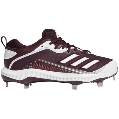 Adidas Icon 6 Bounce Maroon/White Metal Baseball Cleats  display picture 3