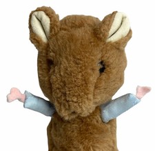 Vintage Eden Mouse Plush Stuffed Animal 8" Brown Felt Hands Cord Tail