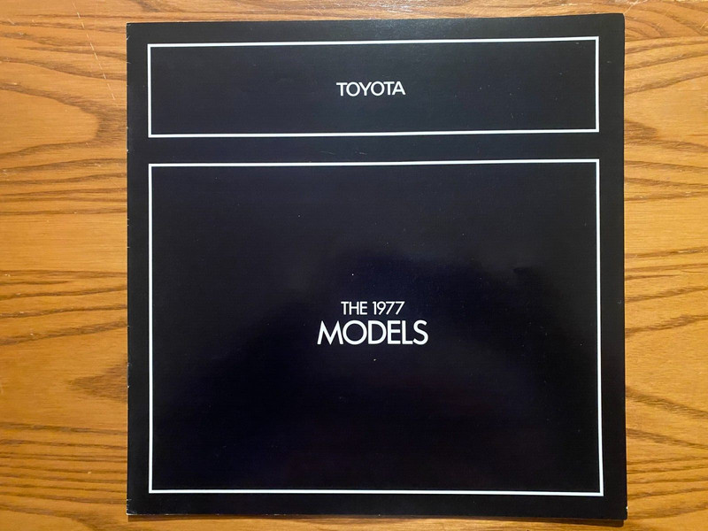 1977 Toyota Sales Brochure - Full Line - Celica, Corolla, Corona, Pickups - Nice