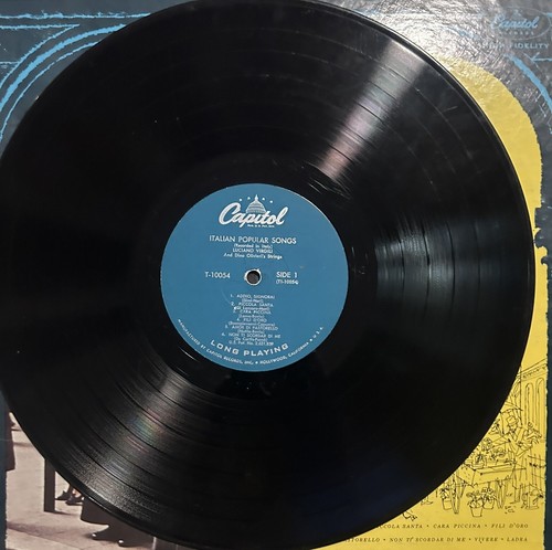 Luciano Virgili "Italian Popular Songs By Luciano Virgili" Vinyl Record LP - Picture 3 of 4