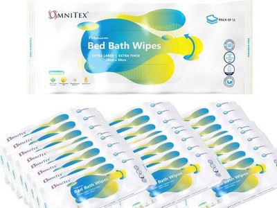 30x12 Stück Omnitex Extra Dicke Premium Bett Badetücher - Mikrowellengeeignet