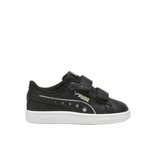 PUMA Smash 3.0 Dance Party Glitter Slip On Toddler Girls Black Sneakers Casual