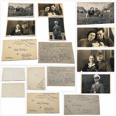 Original Kriegsgefangenenpost 1946 Görlitz Russ Zone Konvolut Ansichtskarten