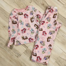 Girl's 6 Disney Princess Fleece Pajama Set