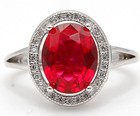 4CT Heat Treated Rubellite Tourmaline 925 Sterling Silver Ring Sz 8 J1-9 — photo 1