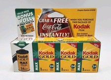 Kodak Gold Max 35 mm Film 4 rolls 96 Exposures Expired 1999 NOS 800 ISO