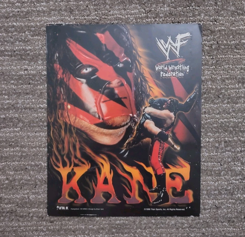 Juego de 2 fotos de lucha libre WWF vintage 8x10 Shawn Michaels Kane WWE Foto 2 de 4